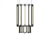 Pipeline 9 Chandelier: Black