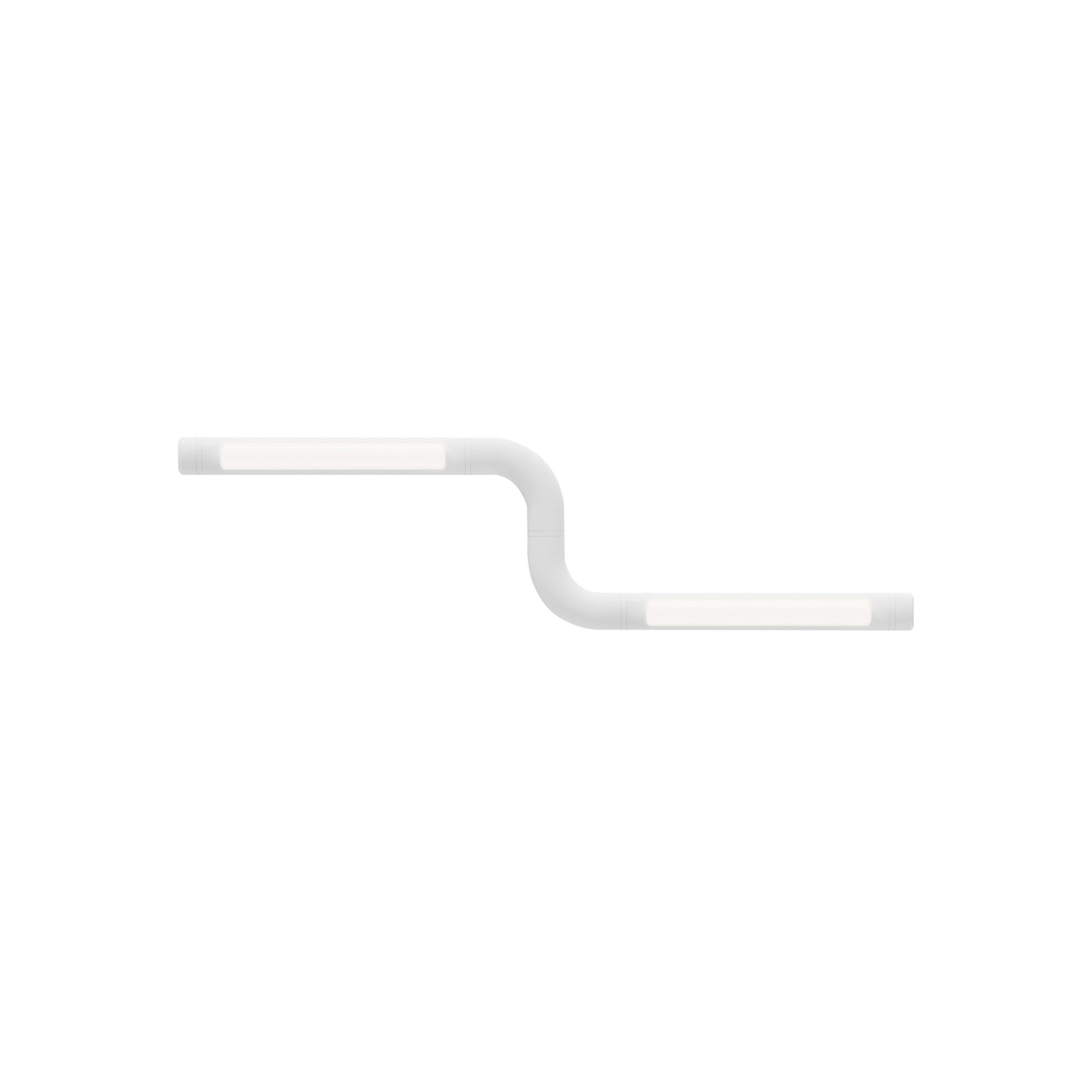 Pipeline CM1 Ceiling/Wall Light: White + White