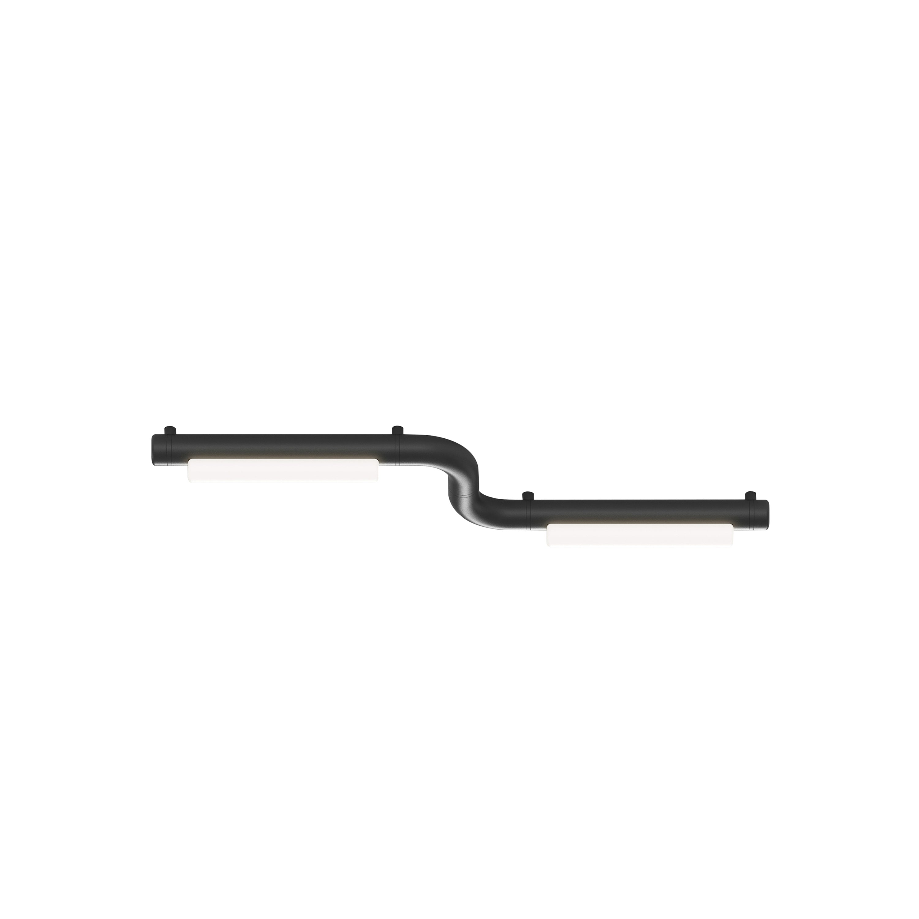Pipeline CM1 Ceiling/Wall Light: Black + Back