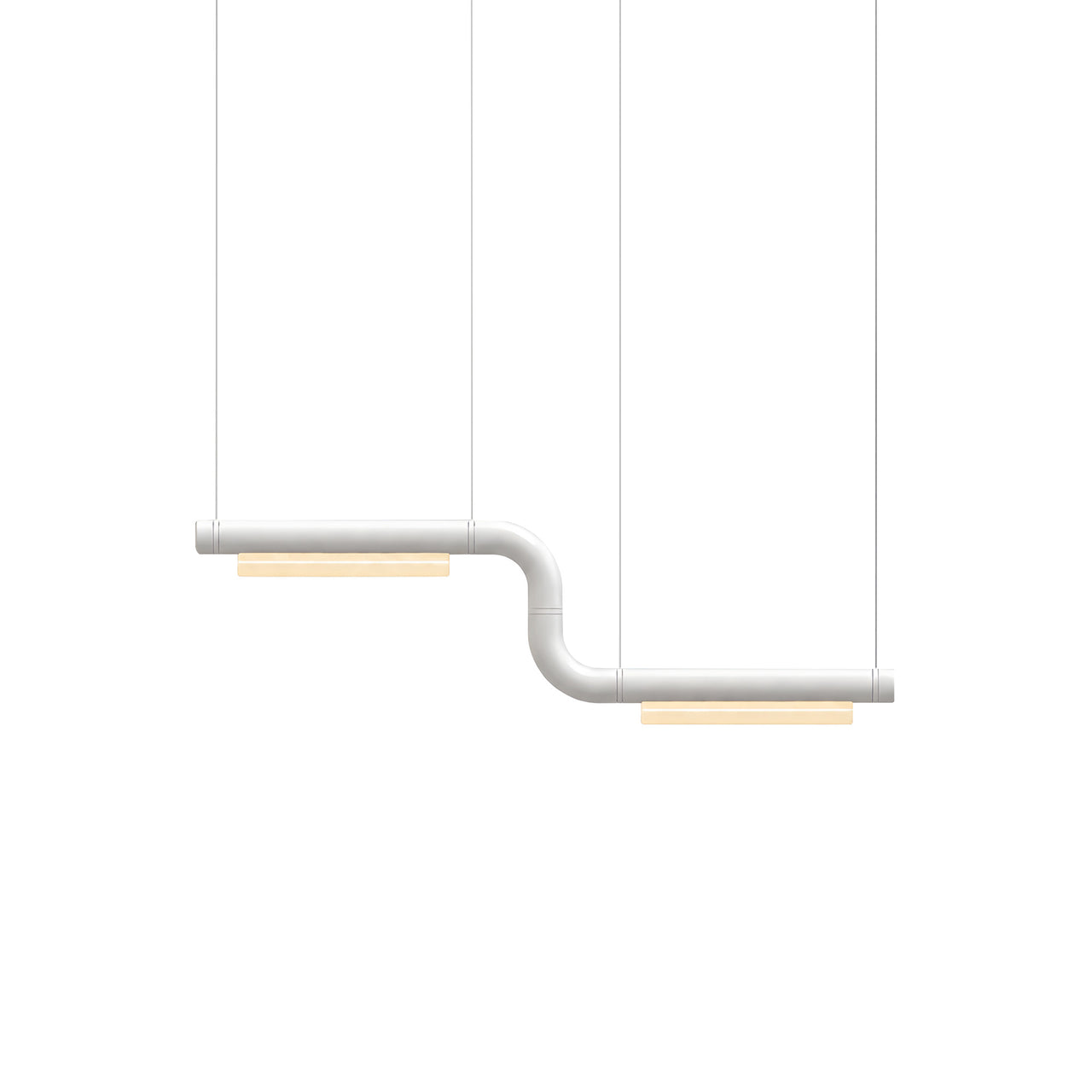 Pipeline CM1 Pendant Light: White + White