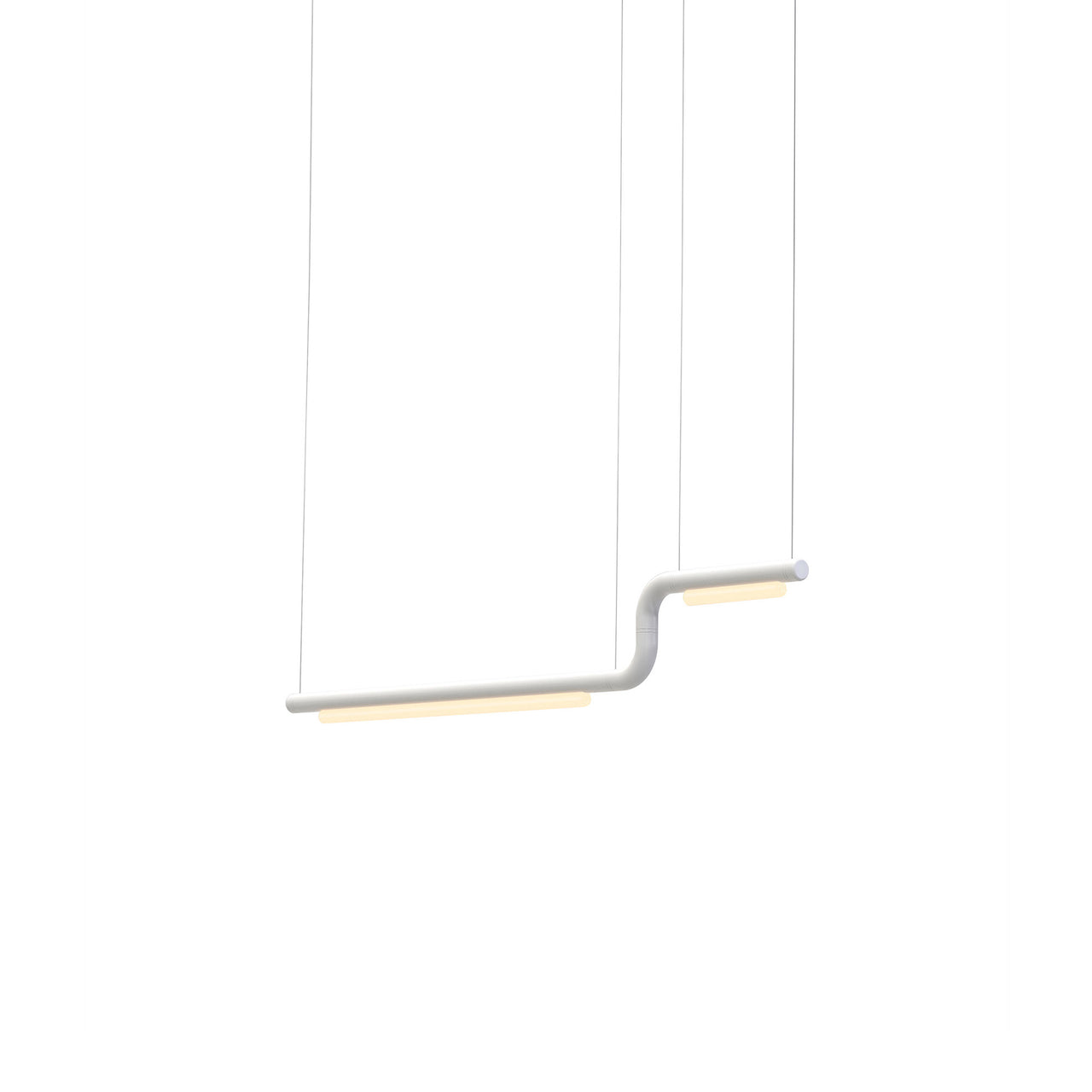 Pipeline CM2 Pendant Light: White + White