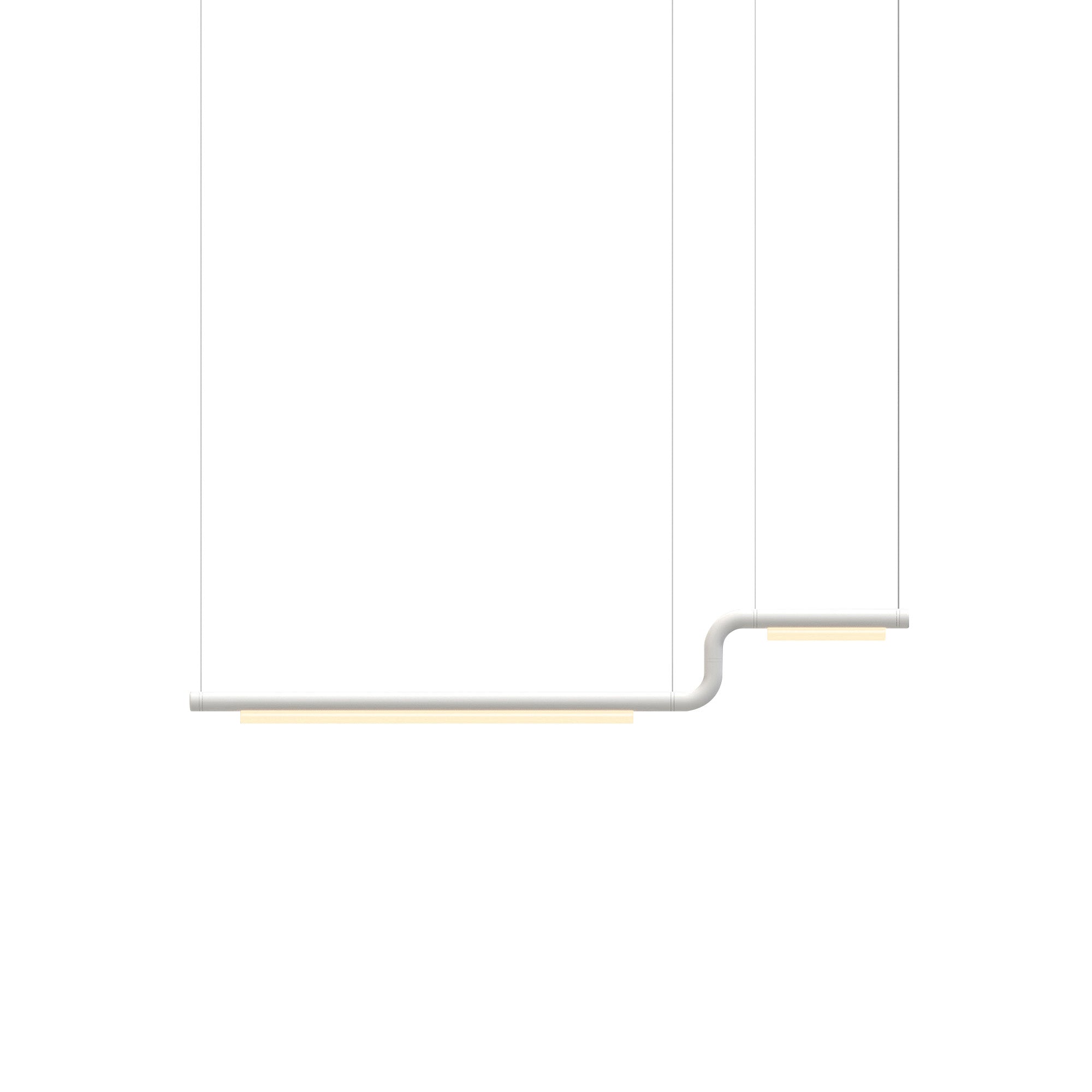 Pipeline CM2 Pendant Light: White + White