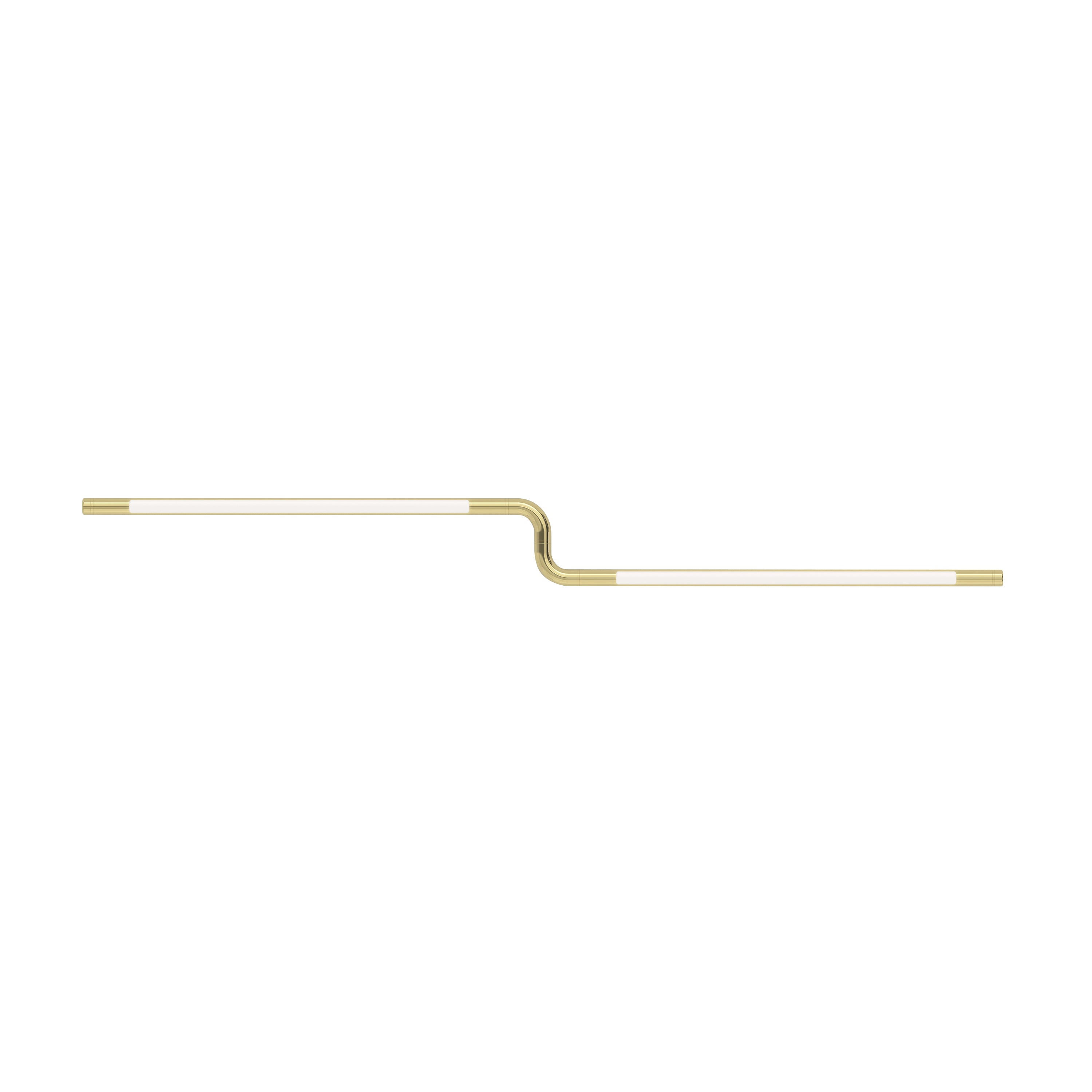 Pipeline CM3 Ceiling/Wall Light: Brass + Brass