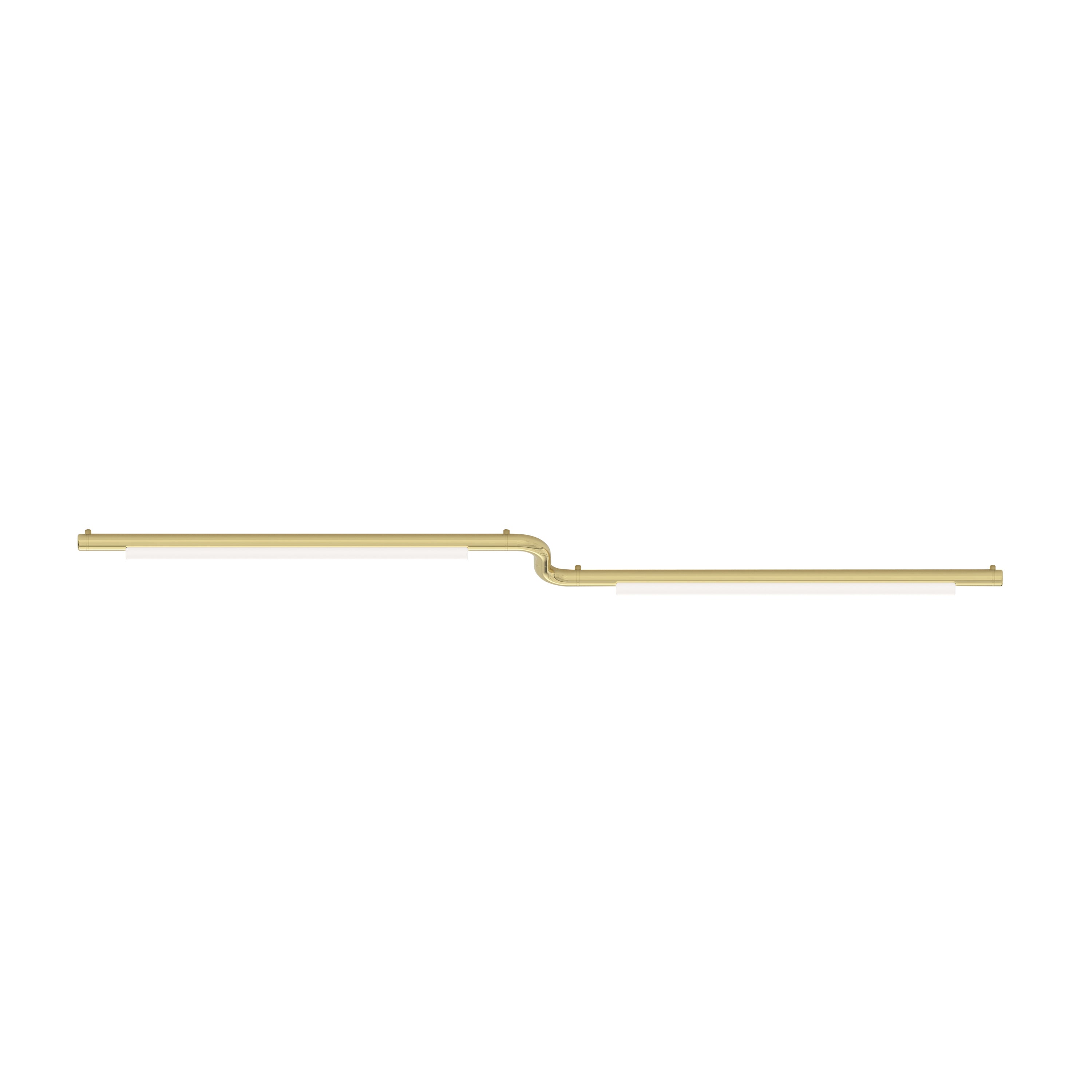 Pipeline CM3 Ceiling/Wall Light: Brass + Brass