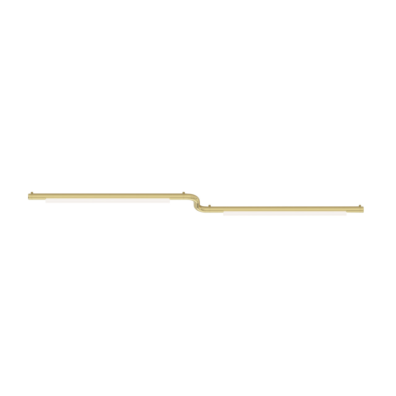 Pipeline CM3 Ceiling/Wall Light: Brass + Brass