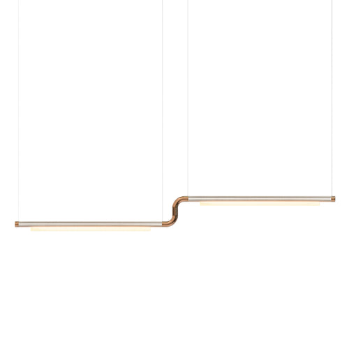 Pipeline CM3 Pendant Light: Raw + Copper