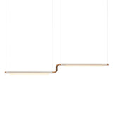 Pipeline CM3 Pendant Light: Raw + Copper