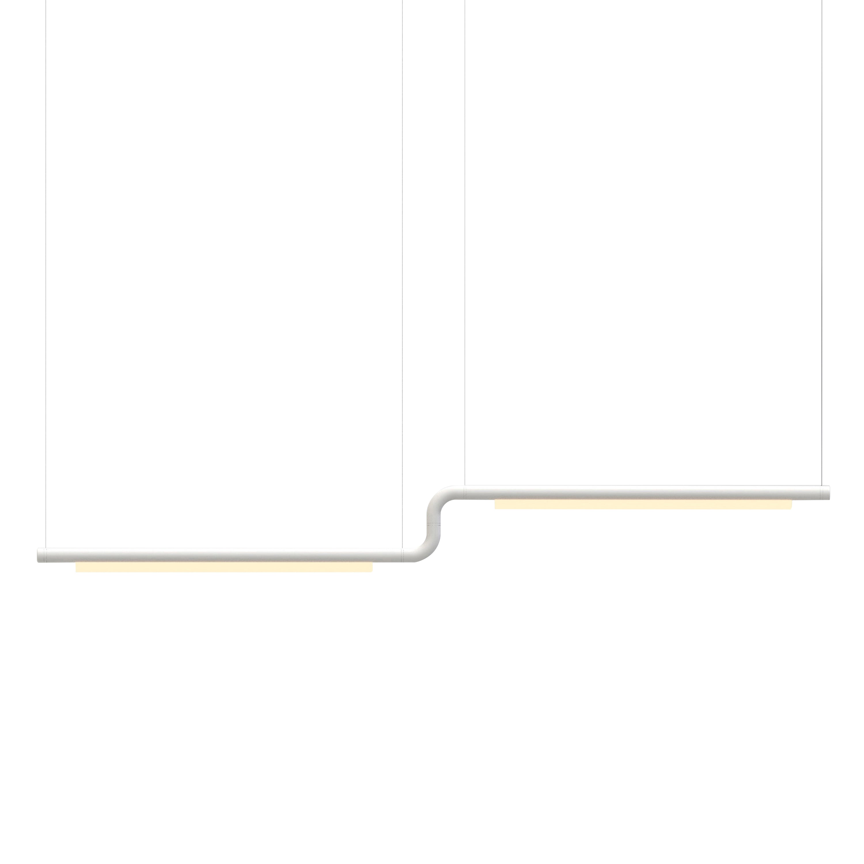 Pipeline CM3 Pendant Light: White + White