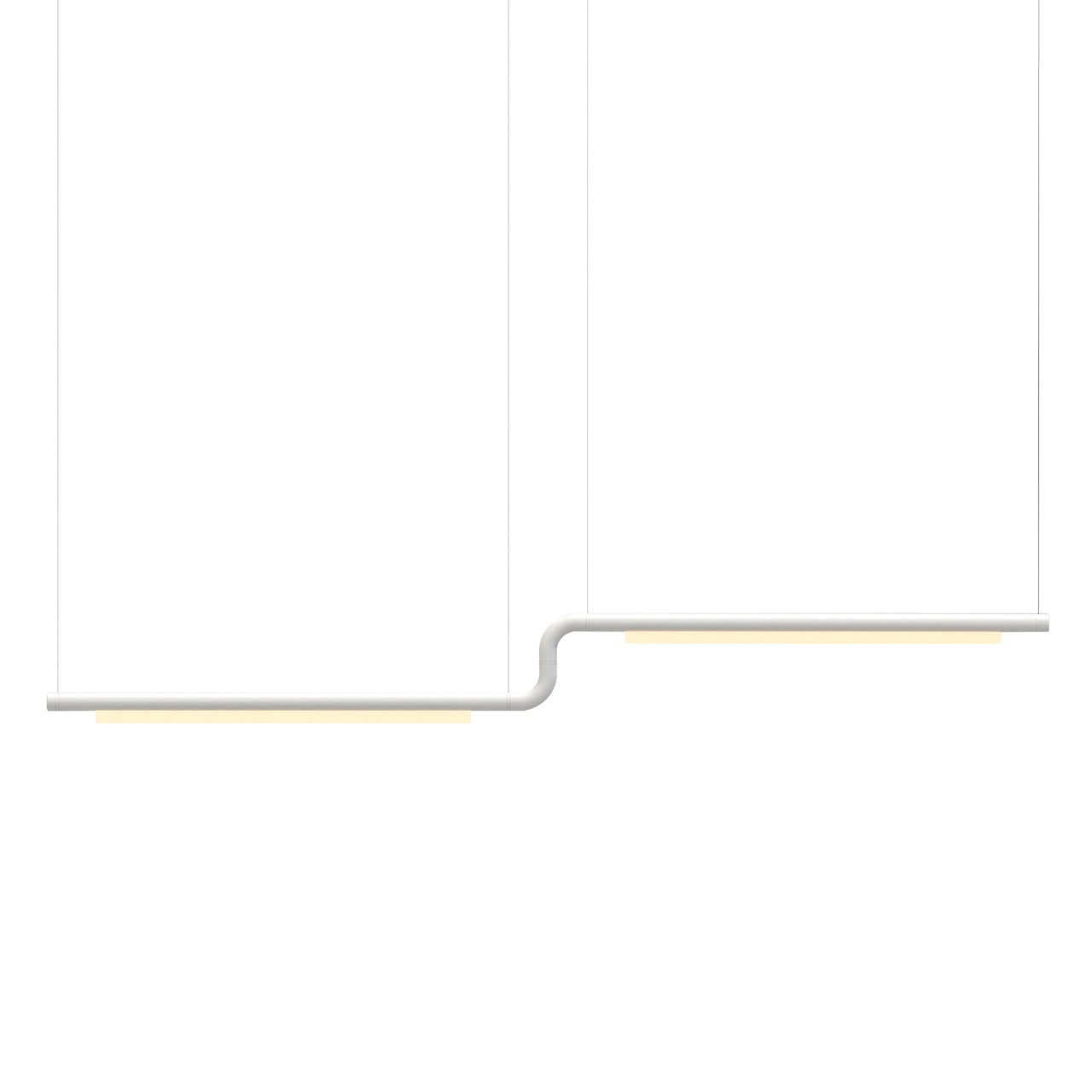 Pipeline CM3 Pendant Light: White + White