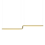 Pipeline CM3 Pendant Light: Brass + Brass