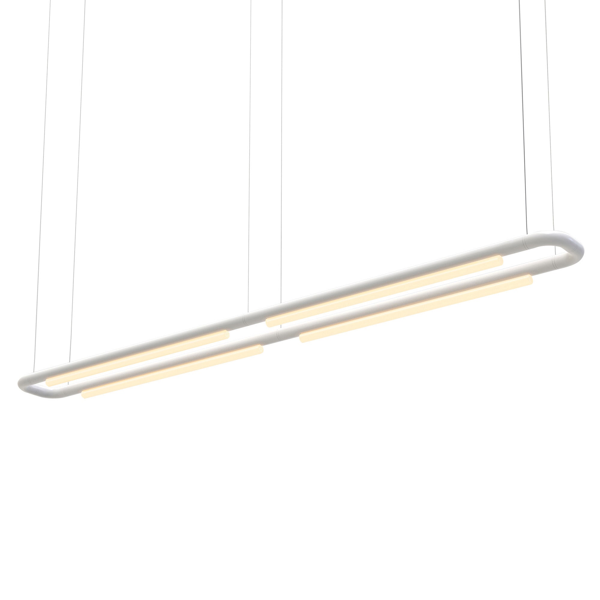 Pipeline CM7 Pendant Light: White + White