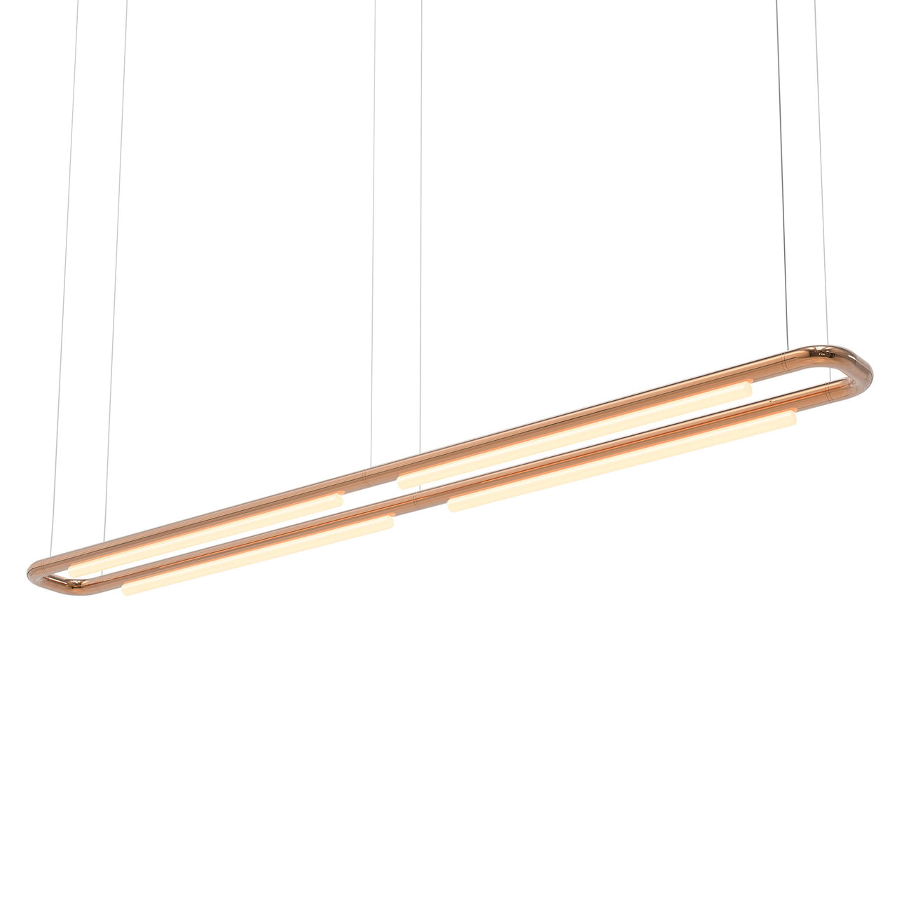 Pipeline CM7 Pendant Light: Copper + Copper