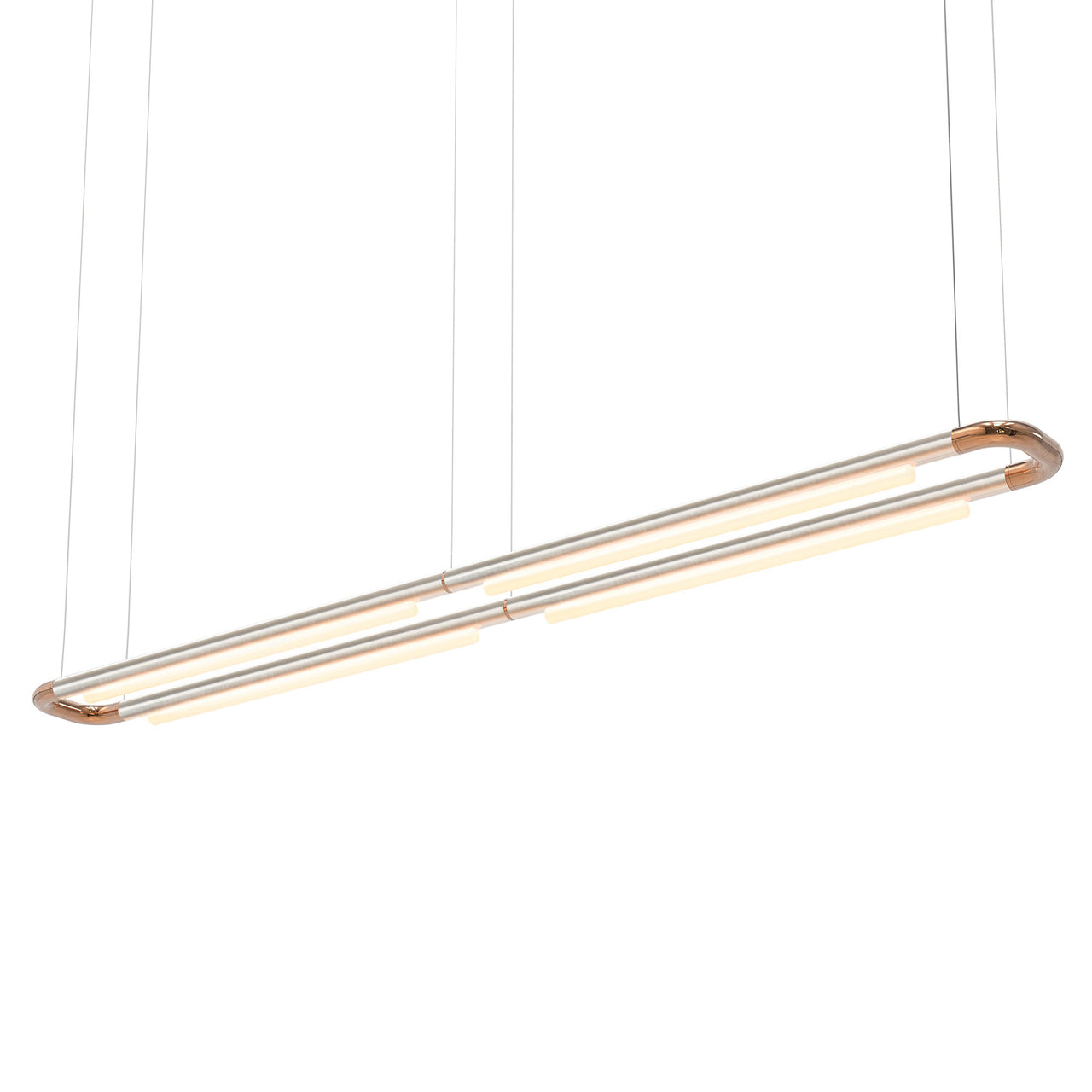 Pipeline CM7 Pendant Light: Raw + Copper