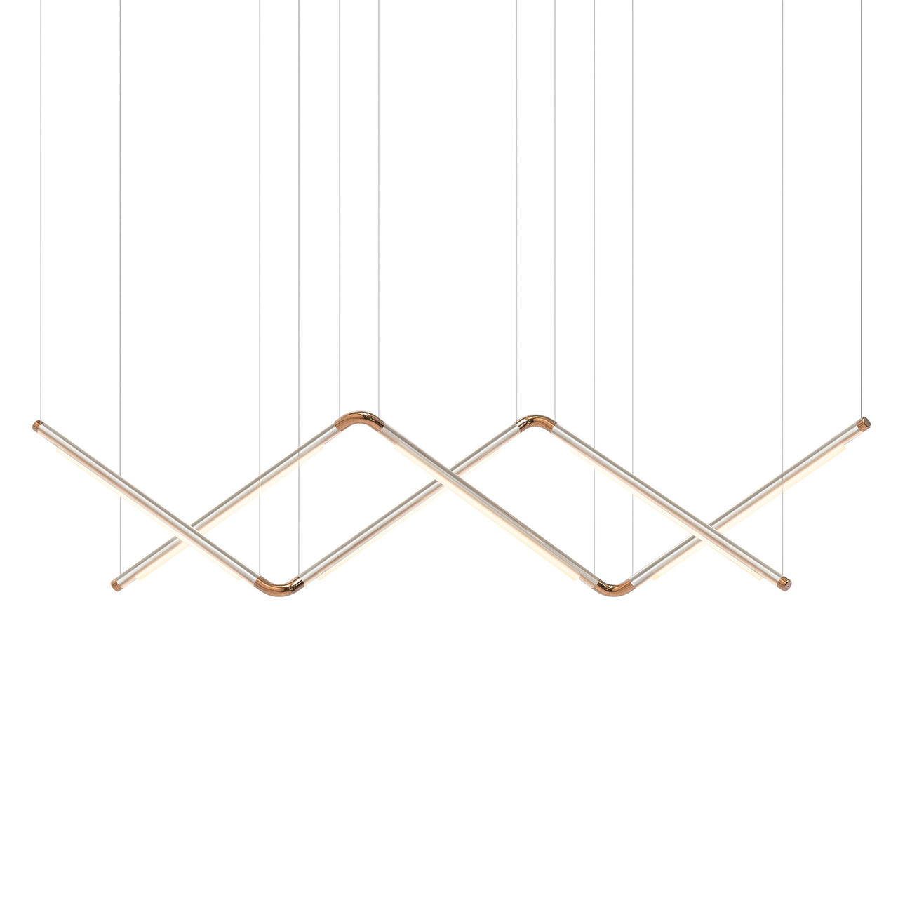 Pipeline CM9 Pendant Light: Raw + Copper