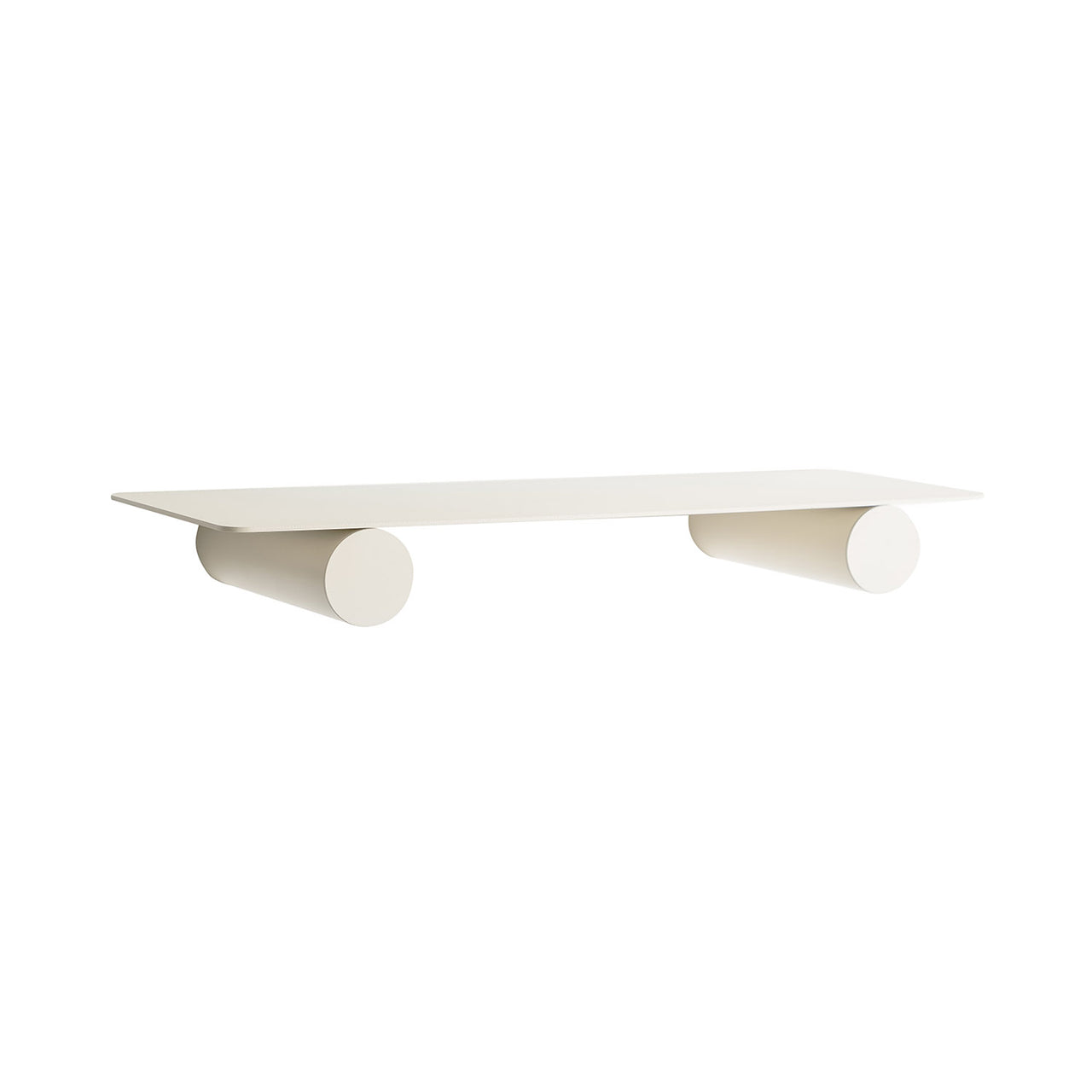 Pipeline Duo Wall Shelf: Pearl White