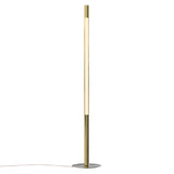 Pipeline Floor Light: Brass + Brass