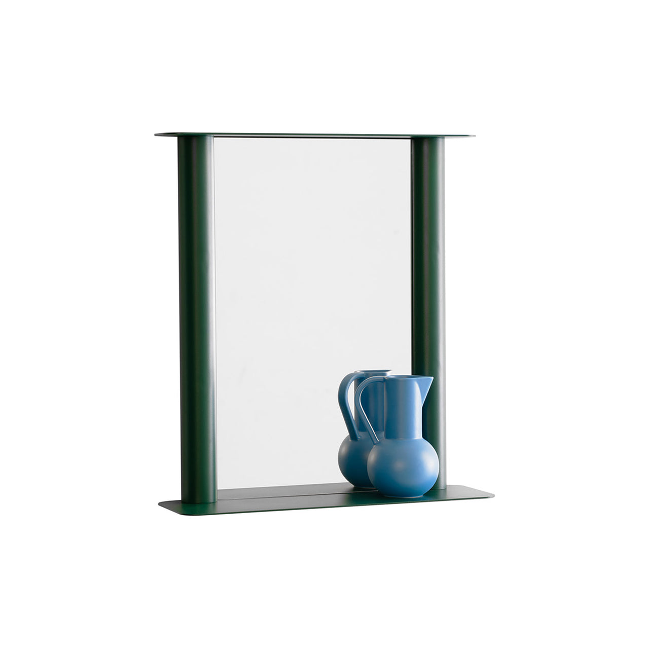 Pipeline Wall Mirror: Moss Green