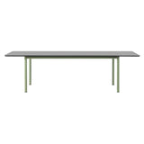 Plan Extendable Table: Black Laminate + Modernist Green