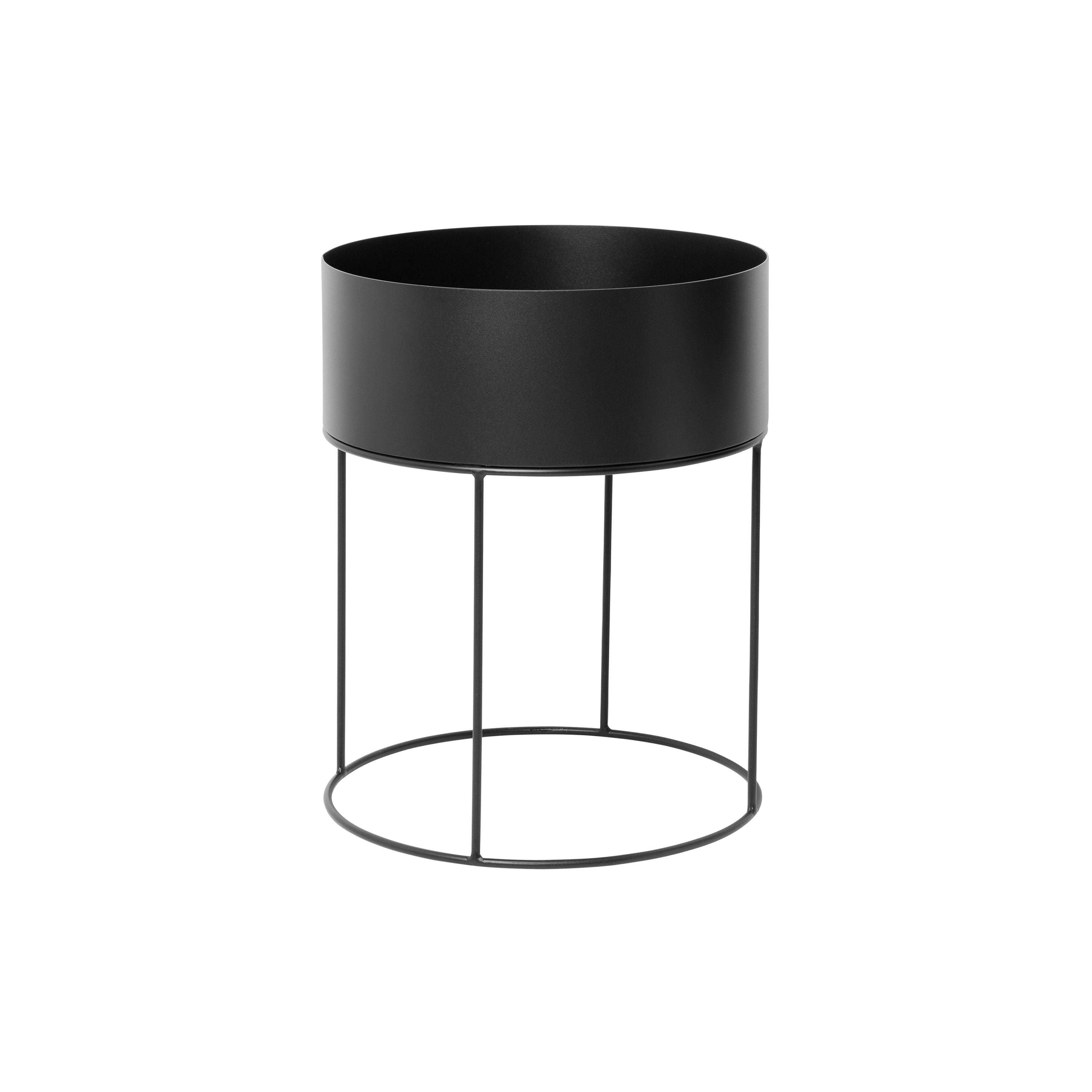 Plant Box: Round + Black