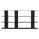 Plec Shelving: Large + Medium + Jet Black