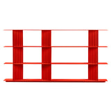 Plec Shelving: Large + Medium + Traffic Red
