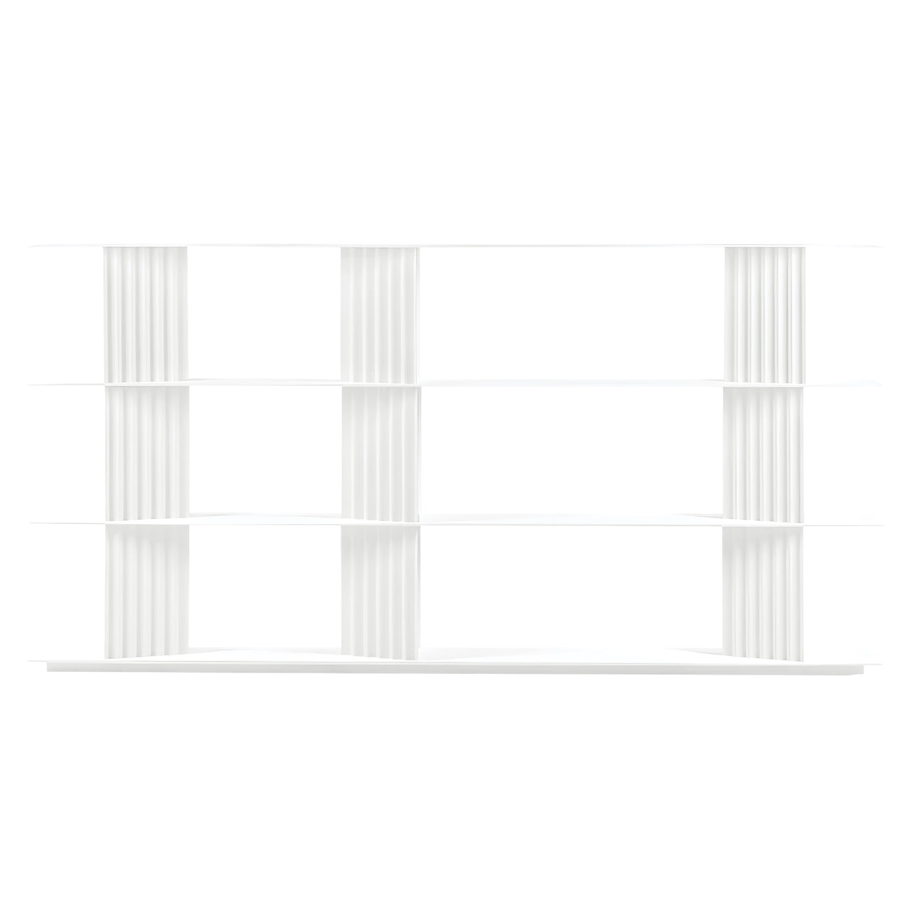Plec Shelving: Large + Medium + Traffic White