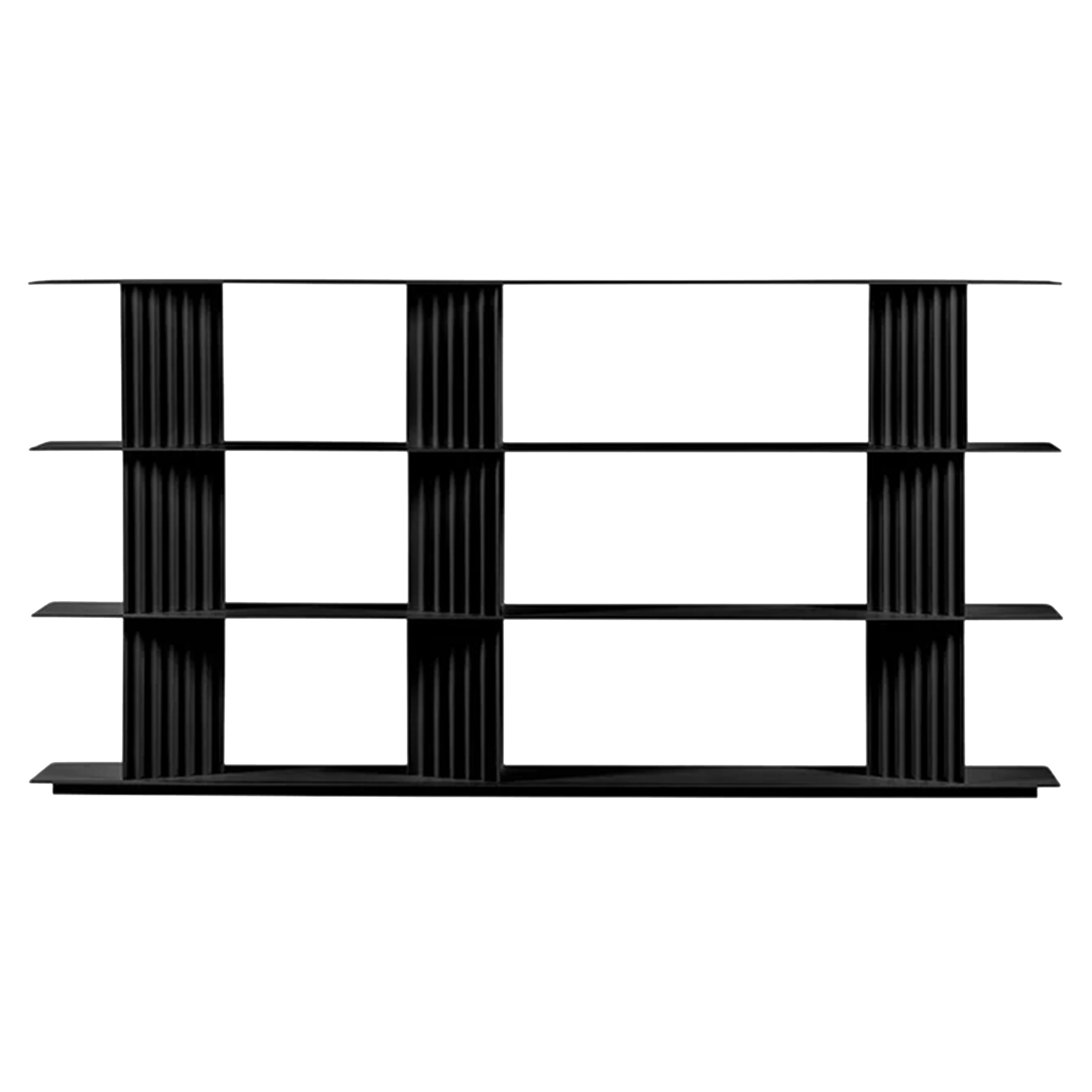 Plec Shelving: Large + Medium + Jet Black