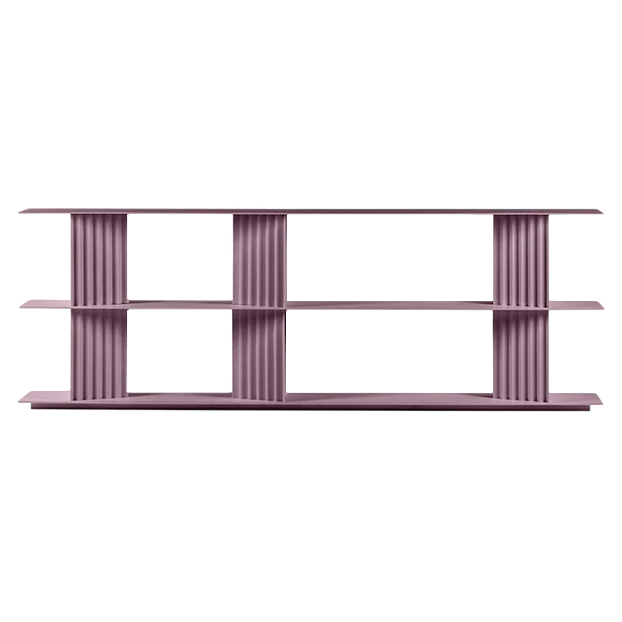 Plec Shelving: Large + Low + Pastel Violet