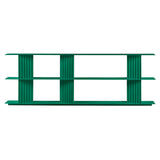 Plec Shelving: Large + Low + Emerald Green