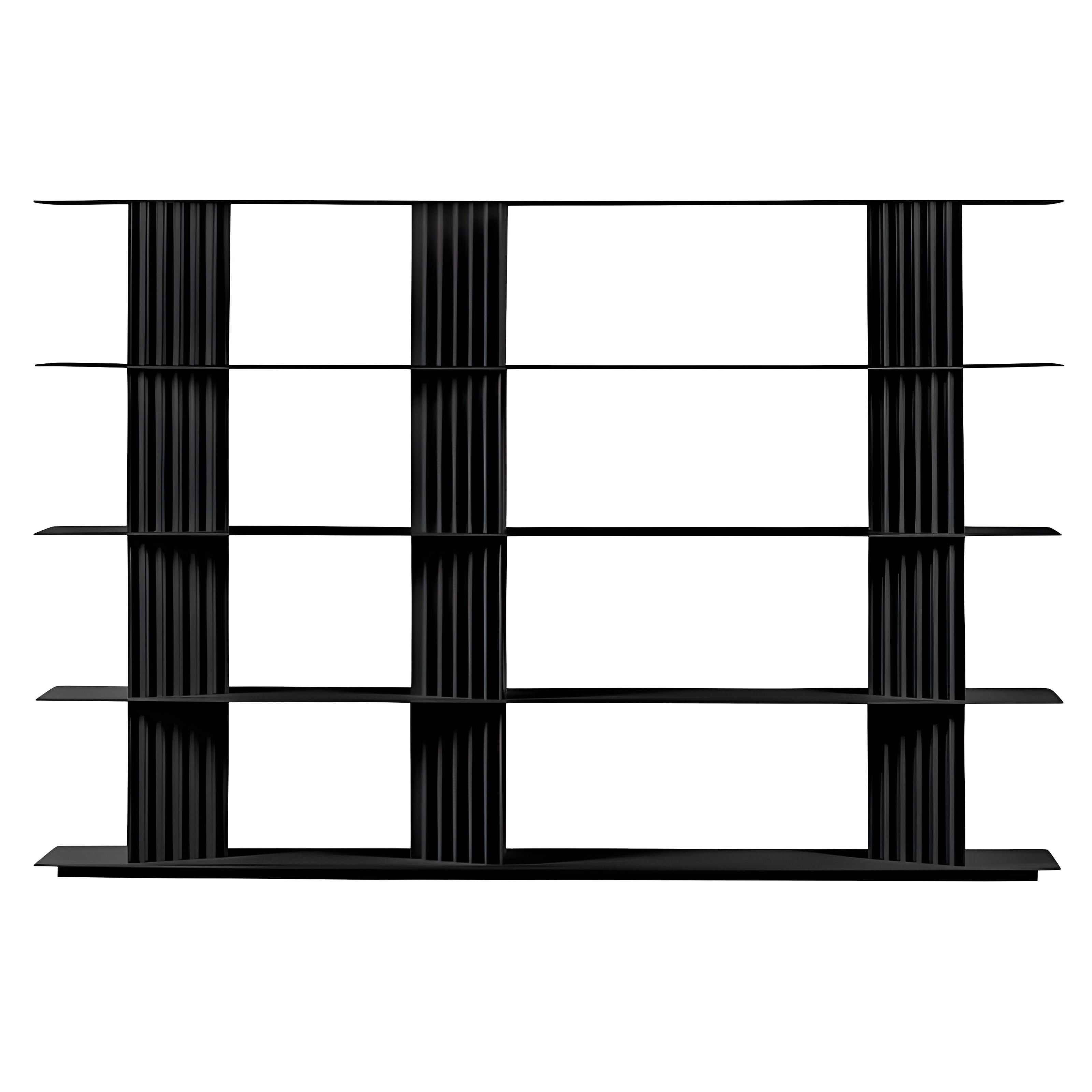Plec Shelving: Large + High + Jet Black