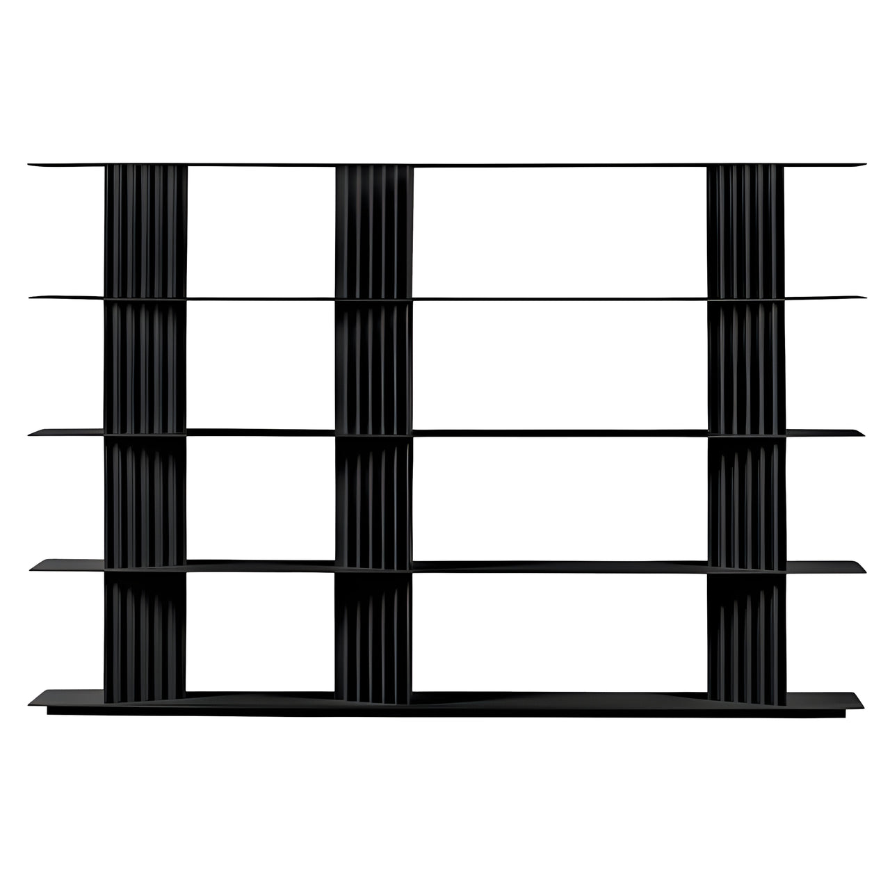 Plec Shelving: Large + High + Jet Black