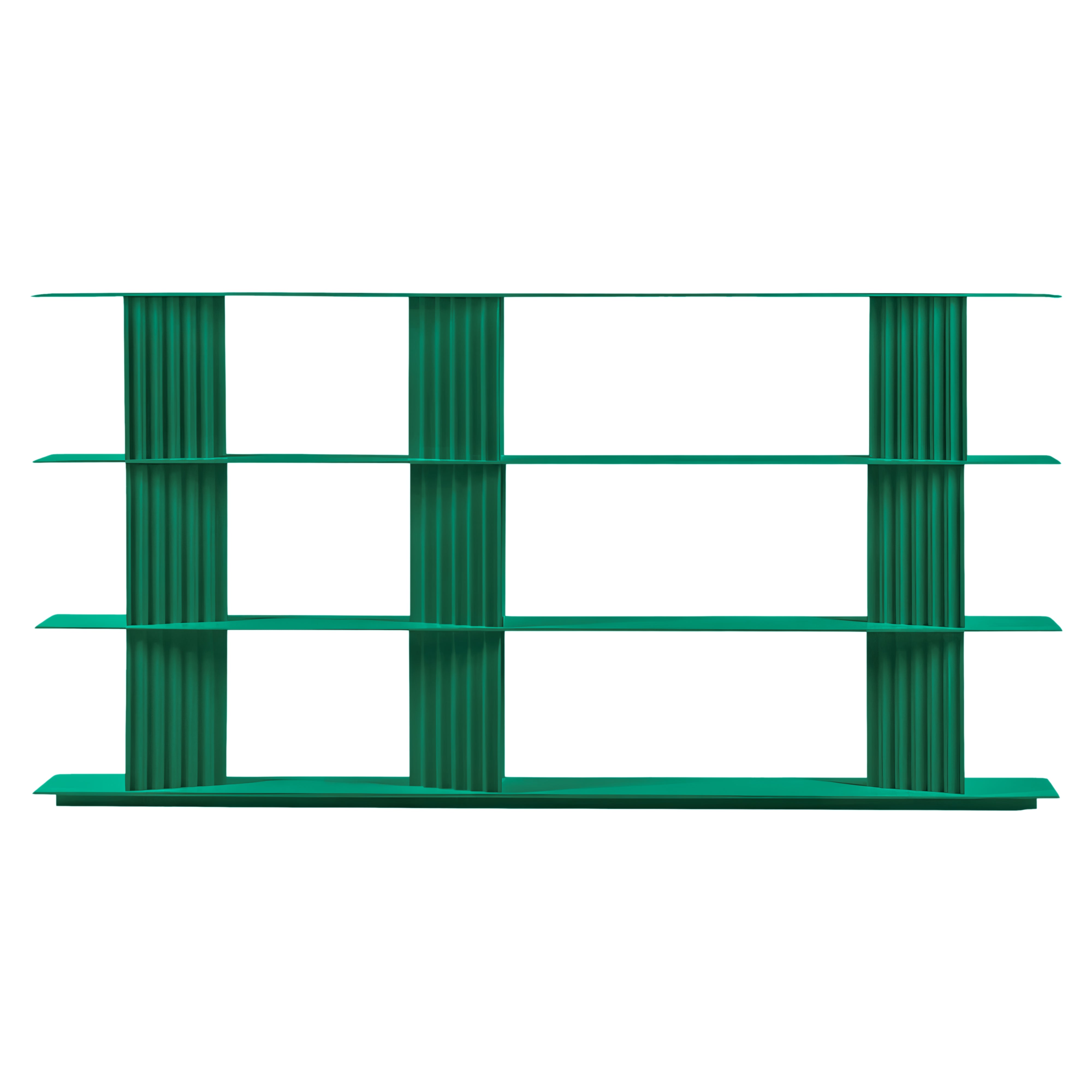 Plec Shelving: Large + Medium + Emerald Green