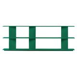 Plec Shelving: Large + Low + Emerald Green