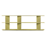 Plec Shelving: Large + Low + Green Beige