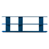 Plec Shelving: Large + Low + Green Blue