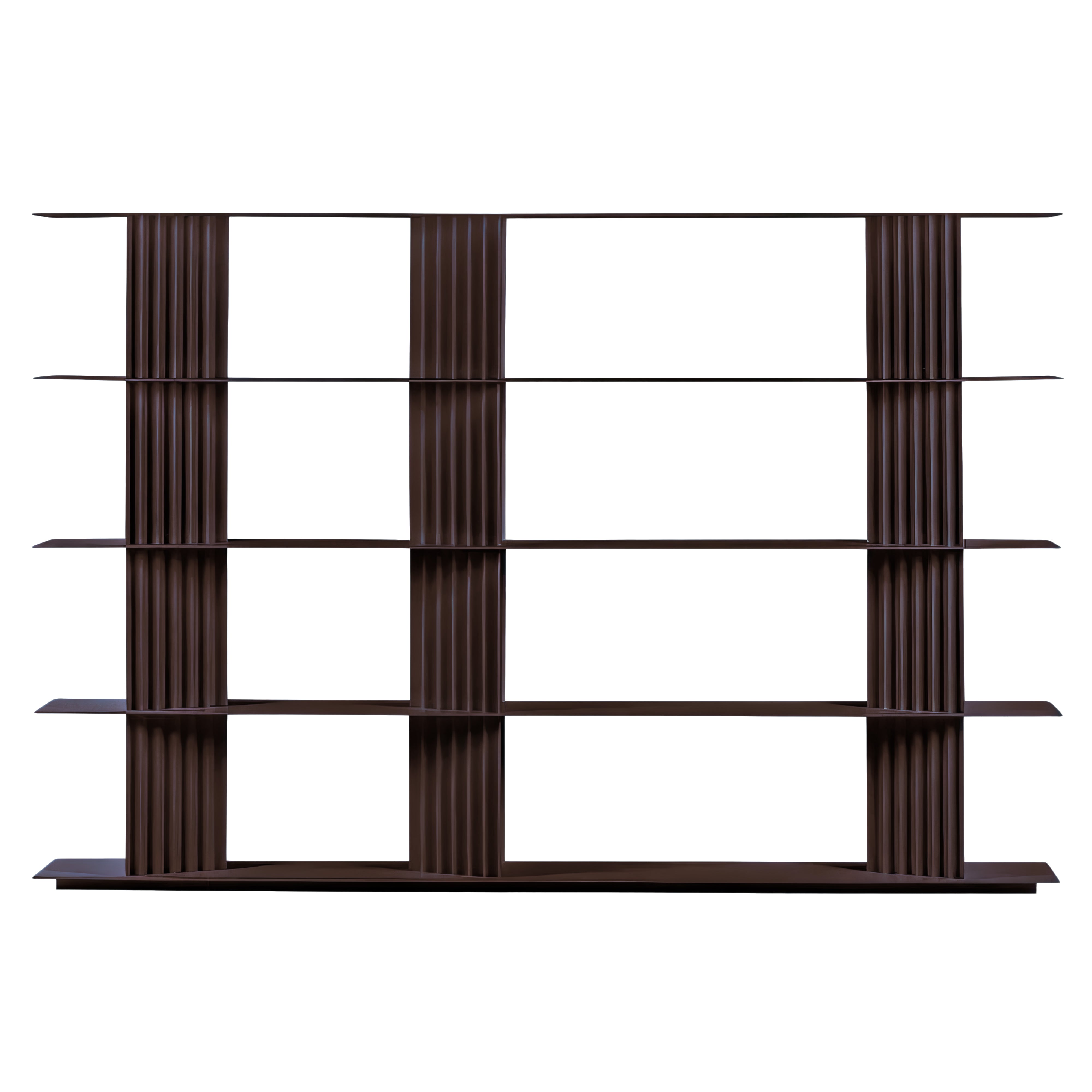 Plec Shelving: Large + High + Grey Brown