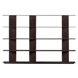 Plec Shelving: Large + High + Grey Brown