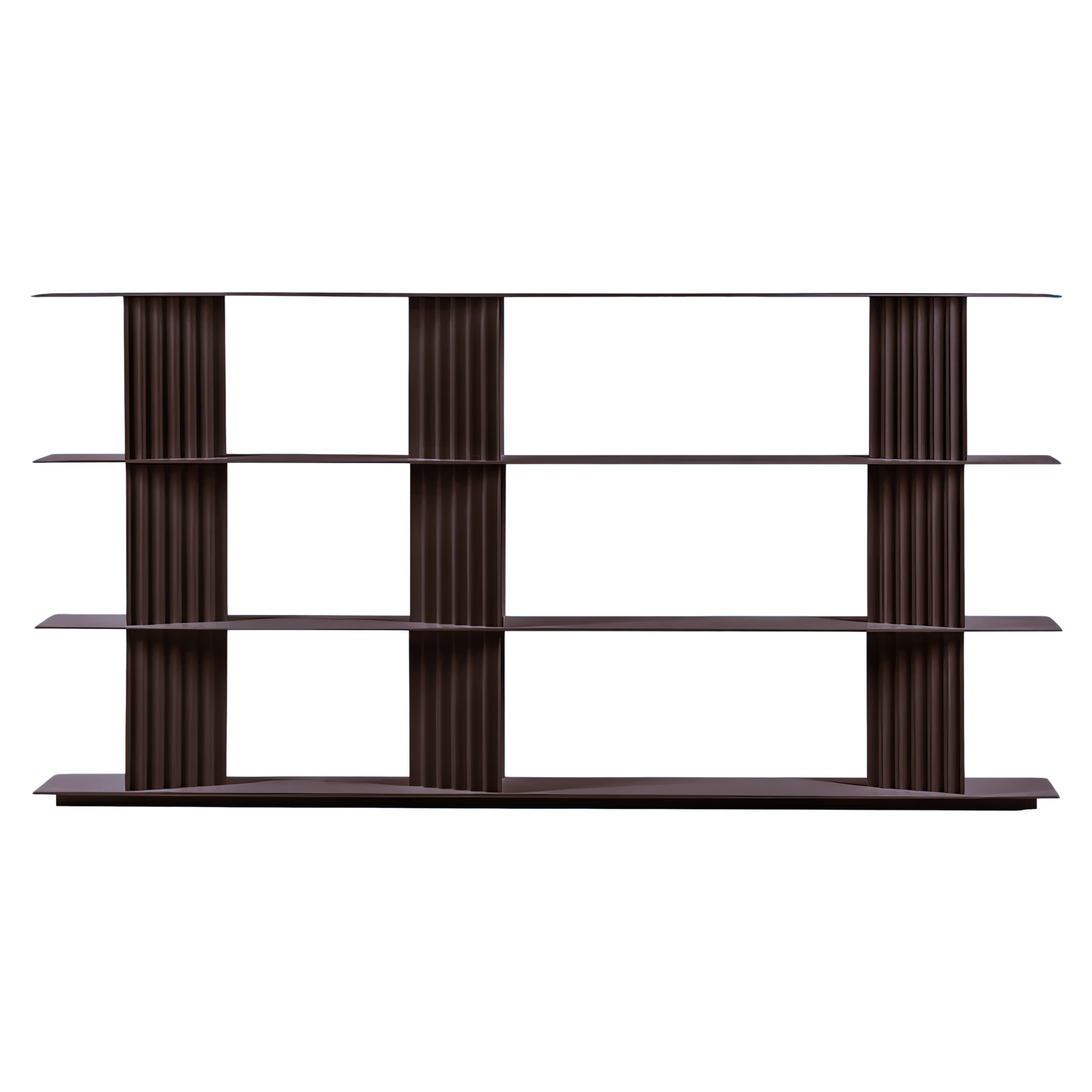 Plec Shelving: Large + Medium + Grey Brown