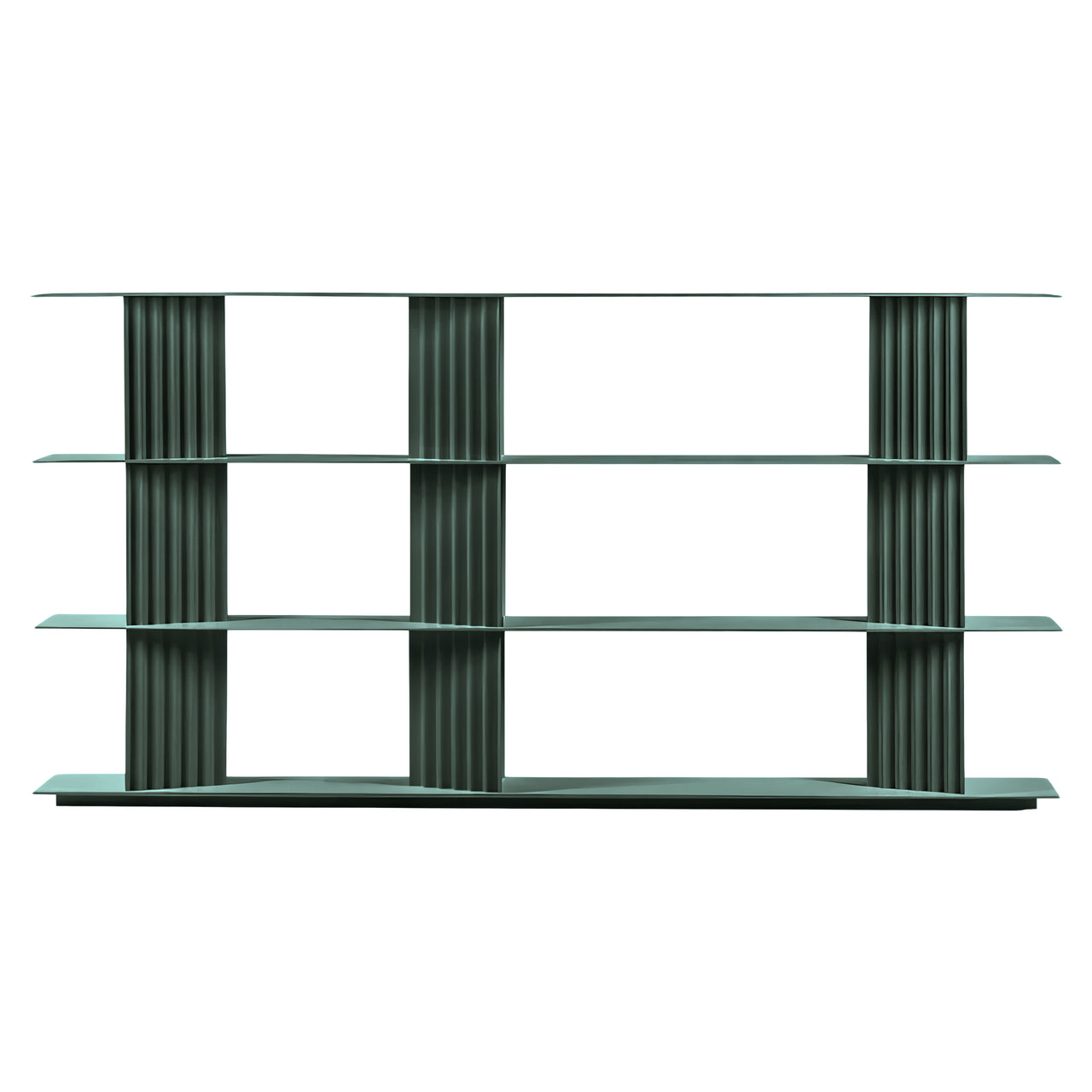 Plec Shelving: Large + Medium + Nordic Green