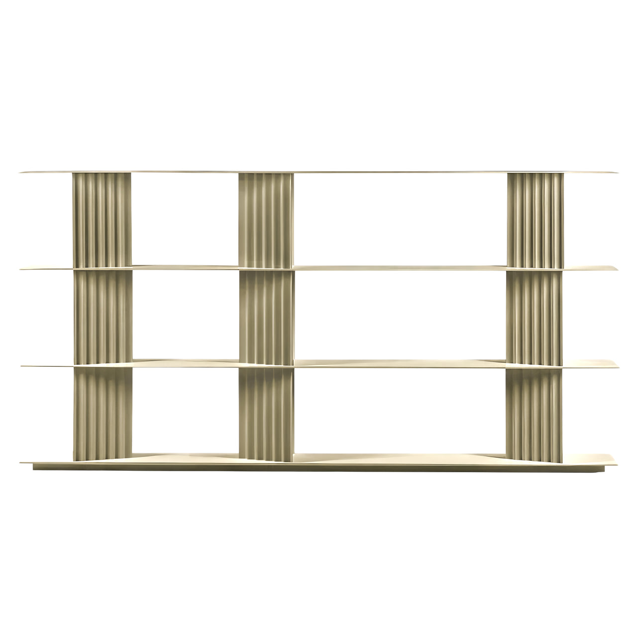 Plec Shelving: Large + Medium + Silk Grey