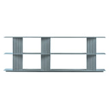 Plec Shelving: Large + Low + Window Grey