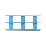 Plec Shelving: Medium + Low + Cool Blue