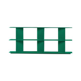 Plec Shelving: Medium + Low + Emerald Green