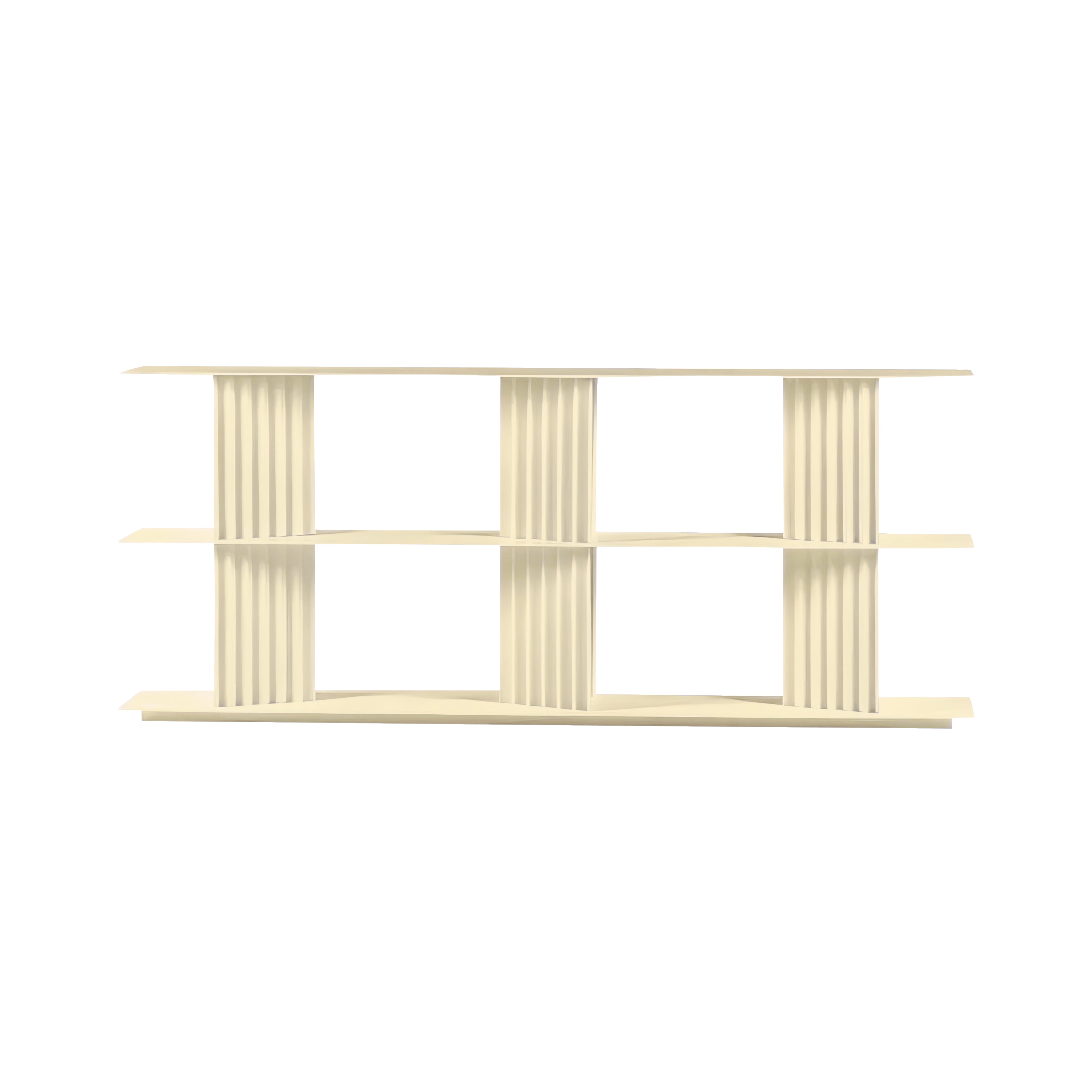Plec Shelving: Medium + Low + Light Ivory