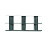 Plec Shelving: Medium + Low + Nordic Green