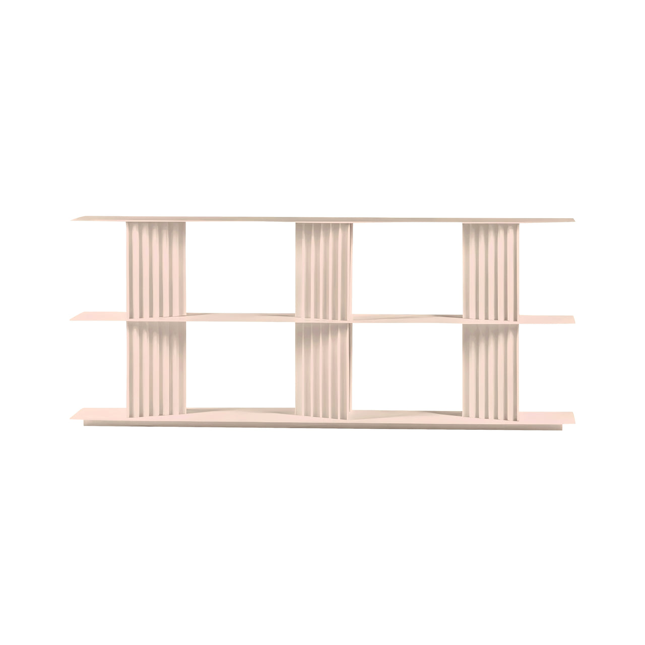 Plec Shelving: Medium + Low + Peach Rose