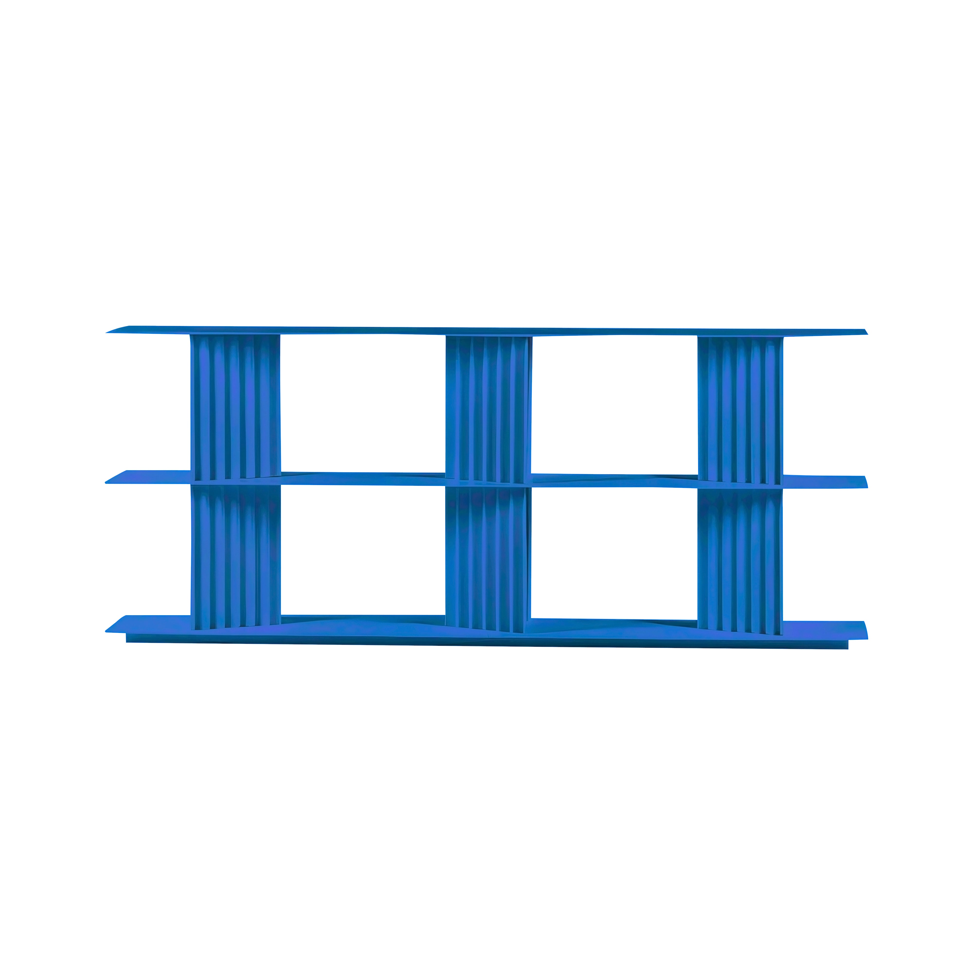 Plec Shelving: Medium + Low + Sky Blue