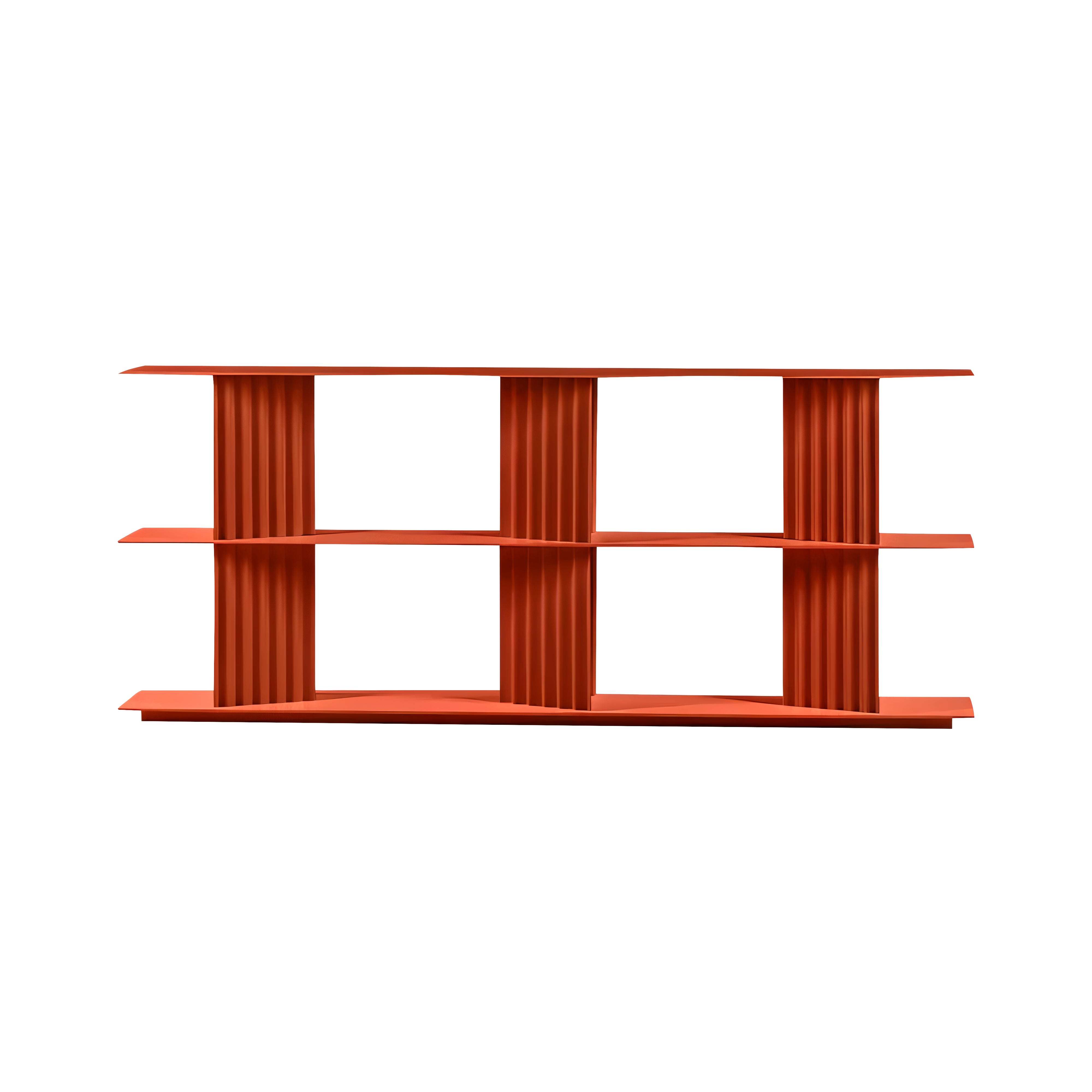 Plec Shelving: Medium + Low + Terracotta