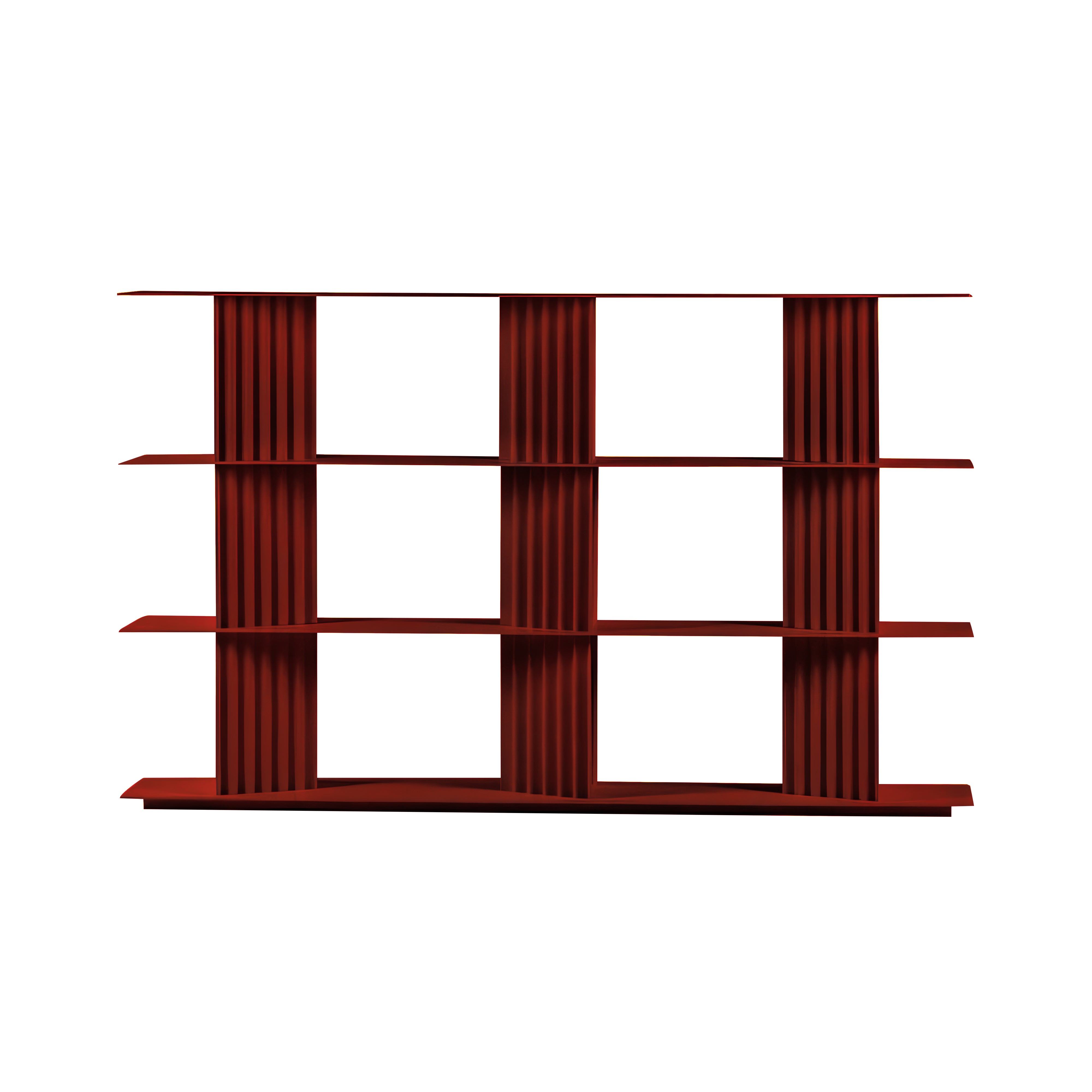 Plec Shelving: Medium + Medium + Bordeaux