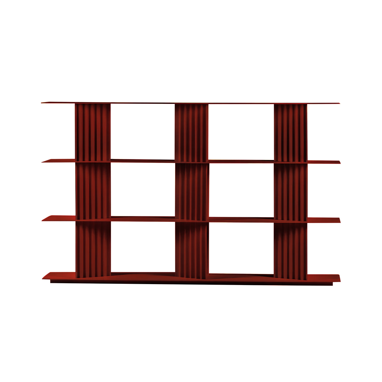 Plec Shelving: Medium + Medium + Bordeaux